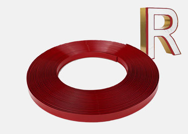 लाल रंग बाहर निकालना प्रोफाइल तीर लंबाई 45 मीटर चैनल पत्र प्लास्टिक ट्रिम कैप