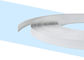 एरो शेप चैनल लेटर प्लास्टिक ट्रिम कैप व्हाइट कलर एक्सट्रूज़न प्रोफाइल साइन के लिए व्हाइट